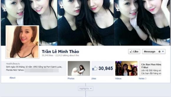 Trần Lê Minh Thảo,hot girl bán hàng online