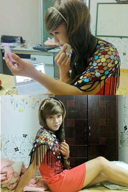 giả gái,trai giả gái,teen boy