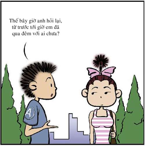 Truyện tranh,truyện cười,tranh vui,hài hước,thư giãn,vợ chồng,valentine,lễ tình nhân