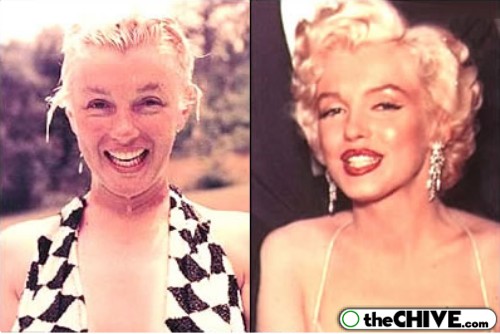 Marilyn Monroe,mặt mộc,không make up,ảnh độc,bom sex