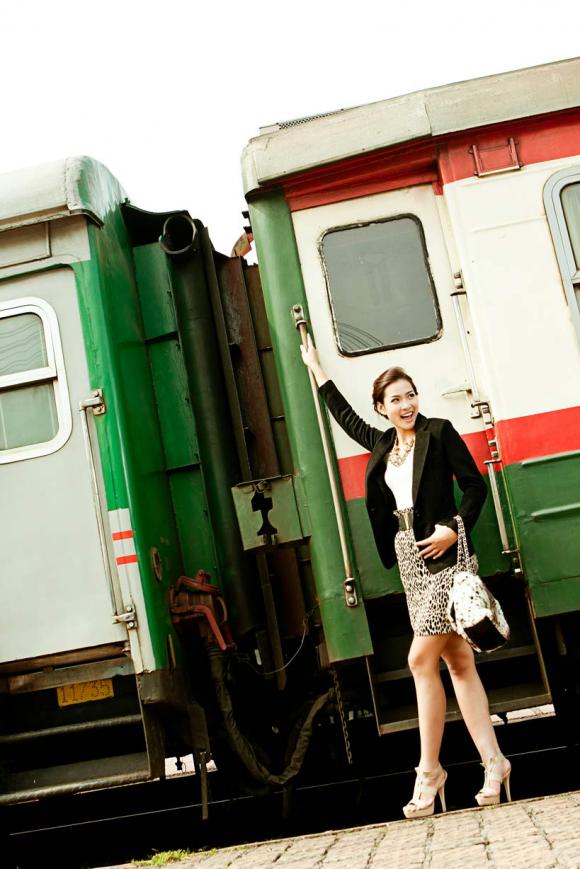 Thu Phương,siêu mẫu,xinh đẹp,thời trang,áo khoác Blazer,nữ tính,cá tính