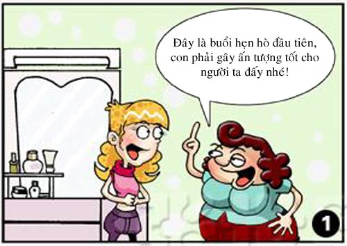 truyện tranh,truyện cười,hài hước,tranh vui,tóc vàng hoe,hẹn hò