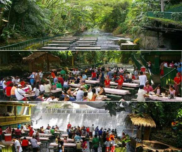 chuyện lạ,chuyện lạ thế giới,phi thường,kỳ quặc,nhà hàng,thác nước