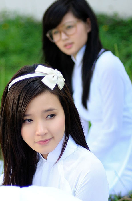 Hot girl,midu,áo dài