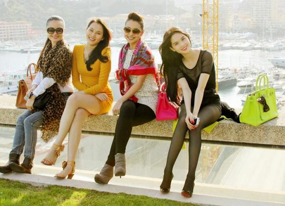 Jennifer Phạm,Ngọc Trinh,siêu mẫu Ngọc Thạch,túi Hermes