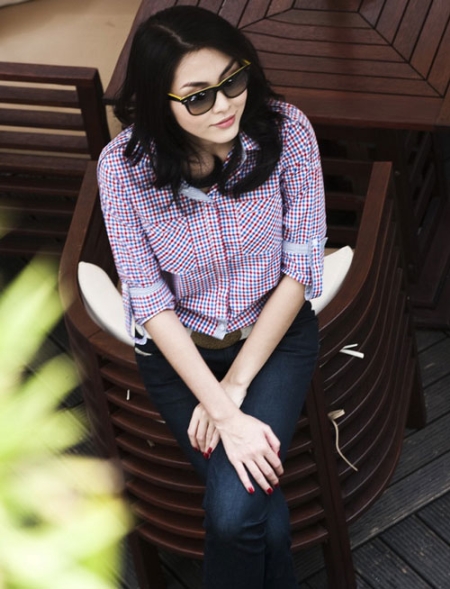 Tăng Thanh Hà,Kính mắt,Hà Tăng