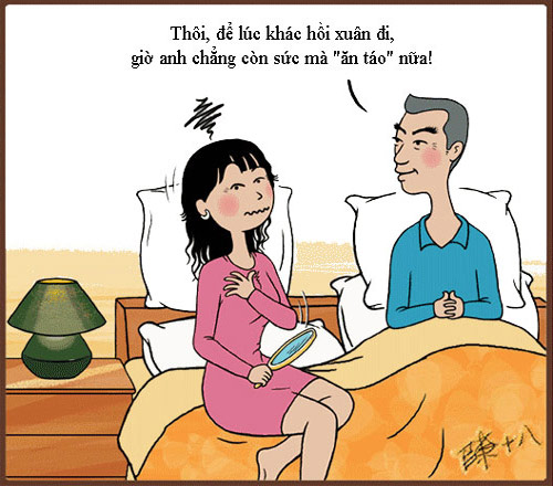 truyện tranh,truyện cười,hài hước,tranh vui,vợ,chồng