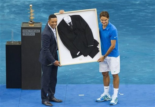 Federer,tay vợt,quần vợt,tennis,Will Smith,ngôi sao,ca sĩ,diễn viên,điện ảnh,Hollywood