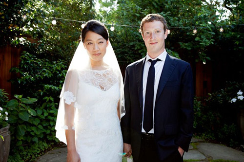 Priscilla Chan,facebook,Mark Zuckerberg,váy cưới,hôn thê,cô dâu,kết hôn