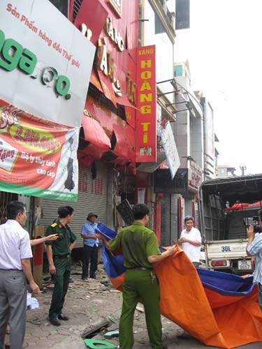 Cướp,cướp tiệm vàng,cướp tiệm vàng tại hà nội,tiệm vàng Hoàng Tín