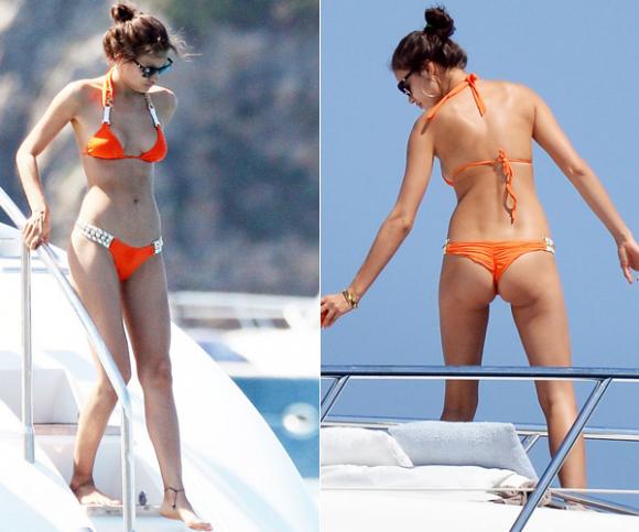 sao khoe vòng ba,sao khoe vòng ba với bikini,sao mặc bikini