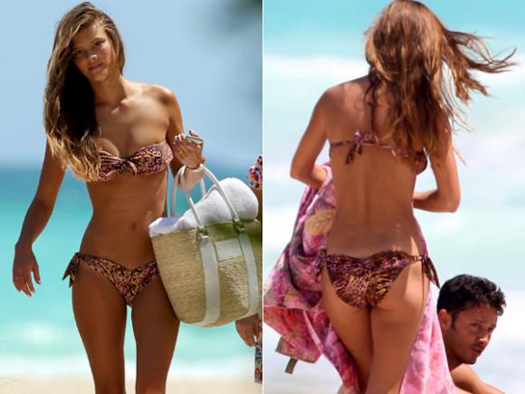 sao khoe vòng ba,sao khoe vòng ba với bikini,sao mặc bikini