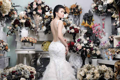 Quỳnh hoa,váy cưới,váy cưới 2012,diễn viên quỳnh hoa