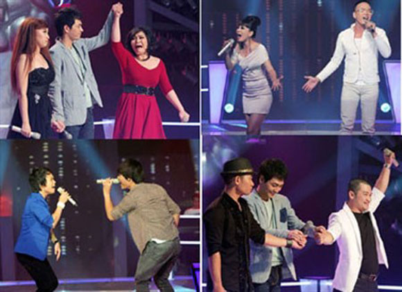 The Voice,Giọng hát Việt,Hà Hồ,Thu Minh,Đàm Vĩnh Hưng,Trần Lập,dàn xếp kết quả,bùi anh tuấn,bảo anh