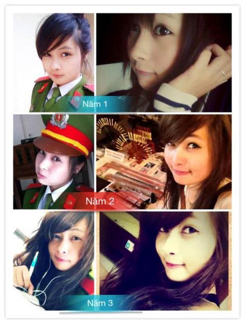 nữ sinh,nữ sinh cảnh sát,đáng yêu