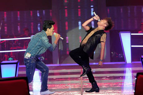 The Voice,Giọng hát Việt,Hà Hồ,Thu Minh,Đàm Vĩnh Hưng,Trần Lập,vòng Đối đầu
