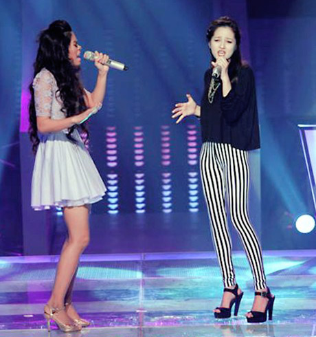 The Voice,Giọng hát Việt,Hà Hồ,Thu Minh,Đàm Vĩnh Hưng,Trần Lập,vòng Đối đầu