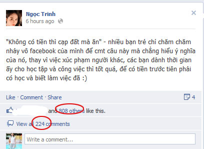 Ngọc Trinh,nữ hoàng nội y,người mẫu,Cạp đất mà ăn