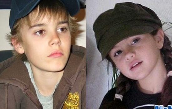 justin bieber,selena gomez,thời thơ ấu của sao,ảnh quá khứ của sao