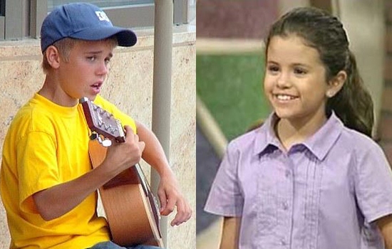 justin bieber,selena gomez,thời thơ ấu của sao,ảnh quá khứ của sao