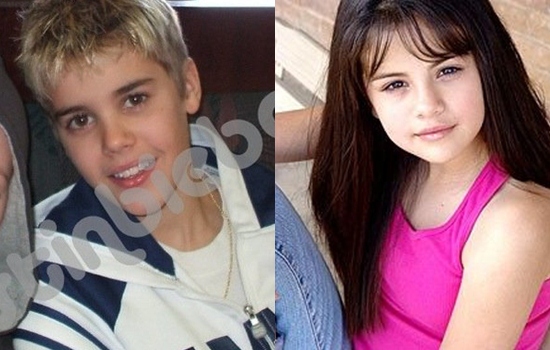 justin bieber,selena gomez,thời thơ ấu của sao,ảnh quá khứ của sao