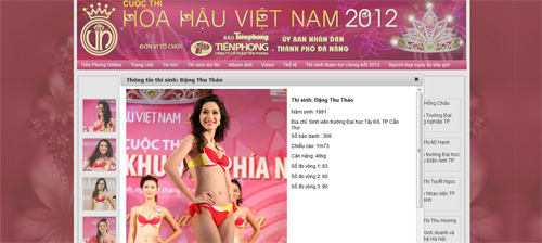 Hoa hậu,Hoa hậu Việt Nam 2012,Đặng Thu Thảo