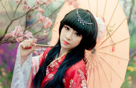 Cosplay,Vườn hoa Nhật Tân,Nữ sinh Hà thành