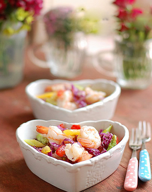 Món ăn ngon,Salad tôm rau củ