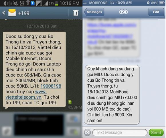 Cước 3g,Viettel,MobiFone,Vinaphone 