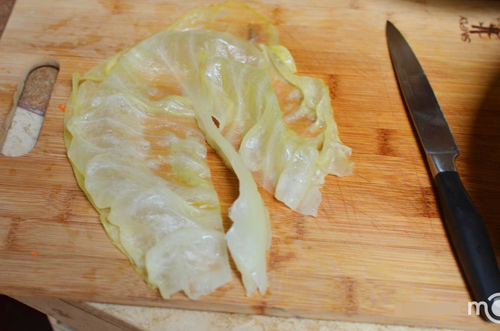 bắp cải,cuộn cơm,món ngon