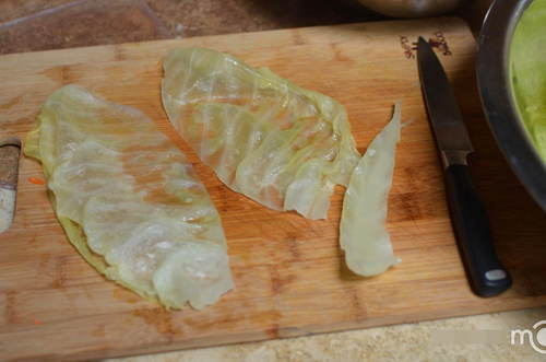 bắp cải,cuộn cơm,món ngon