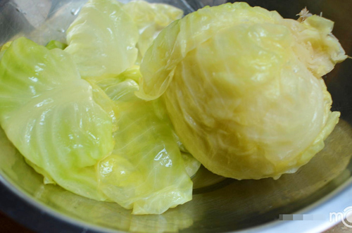bắp cải,cuộn cơm,món ngon