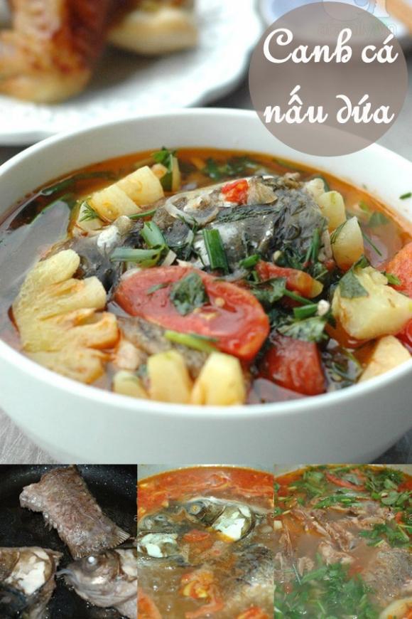 thực đơn cuối tuần,món canh cá ngon,chế biến món dễ ăn