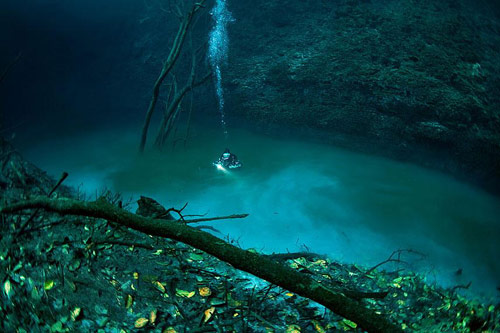 Du lịch Mexico,bán đảo Yucatan,Sông ngầm Cenote Angelita