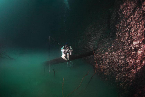 Du lịch Mexico,bán đảo Yucatan,Sông ngầm Cenote Angelita