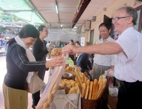 Chợ Tây,độc đáo,Tây Hồ,thực phẩm,bánh mì