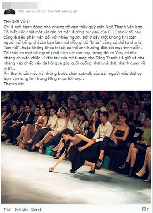 Ngô Thanh Vân,Elle Fashion Show 2014,Vân Ngô