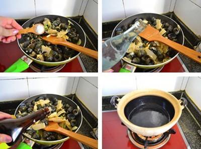 Ốc nấu măng,ốc,móng ngon