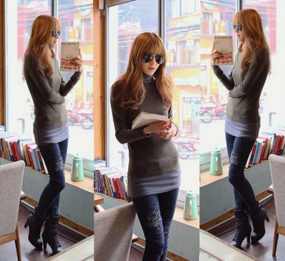 dáng quần,bạn gái,chọn quần jean cho bạn gái,phong cách thời trang,phong cách sành điệu,mùa đông lạnh