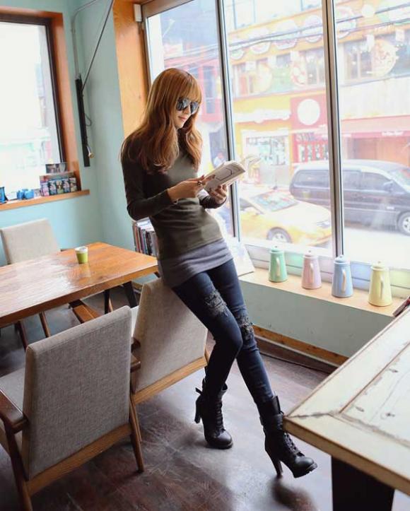 dáng quần,bạn gái,chọn quần jean cho bạn gái,phong cách thời trang,phong cách sành điệu,mùa đông lạnh