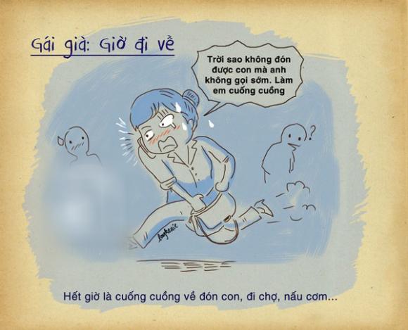 công sở,gái già,gái trẻ,khác giữa gái già và gái trẻ