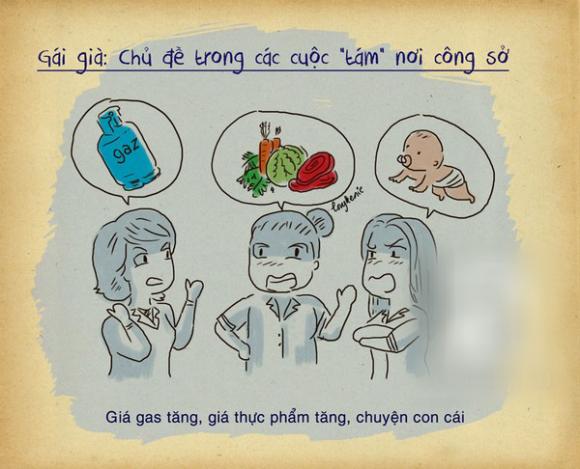 công sở,gái già,gái trẻ,khác giữa gái già và gái trẻ