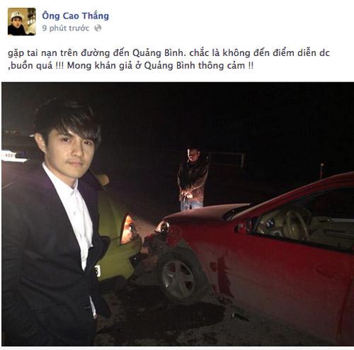 Sao việt gặp tai nạn,Tấn Beo,Hoàng Yến,Ông Cao Thắng