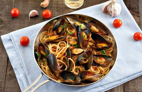 Món ăn ngon,Mì spaghetti xốt trai