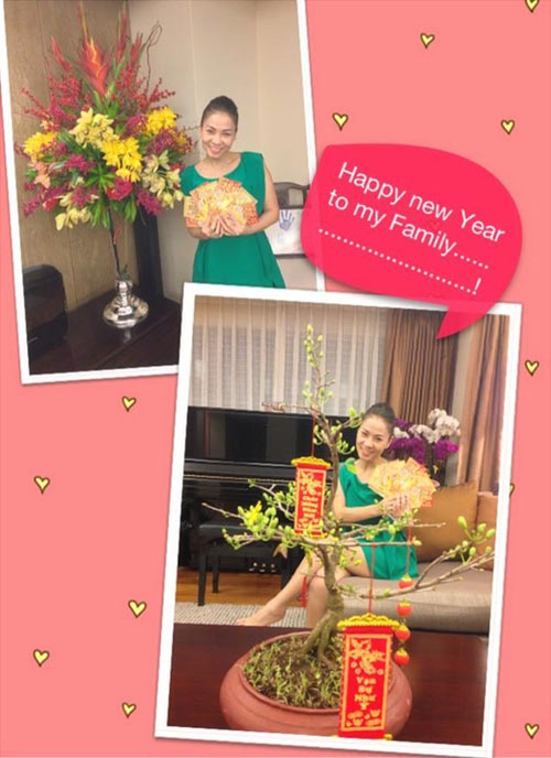 Sao việt,sao việt đón tết,Angela Phương Trinh,Mỹ Tâm,Thu Minh