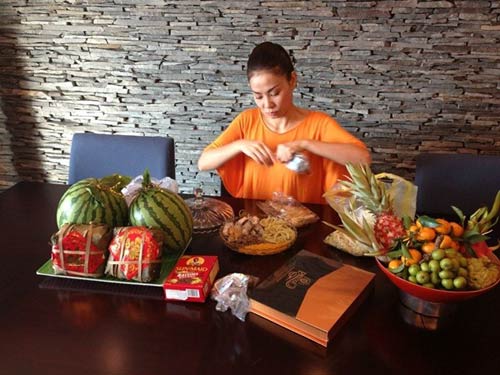 Sao việt,sao việt đón tết,Angela Phương Trinh,Mỹ Tâm,Thu Minh