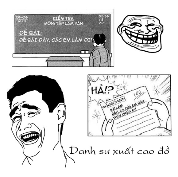 Chết cười với ảnh chế học đường