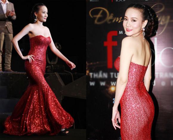 Thời trang sao việt,Thời trang sao,Váy đuôi cá,Thời trang thảm đỏ