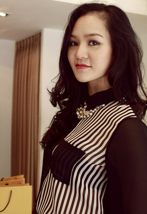 Thời trang sao việt,Thời trang sao,trào lưu sọc đen trắng,Ngọc Trinh 2013,Siêu mẫu Thanh Hằng