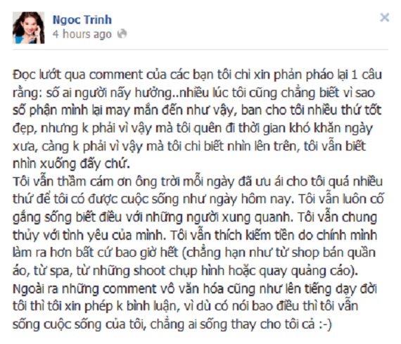 Ngọc Trinh 2013,nữ hoàng nội y,người mẫu Ngọc Trinh,Facebook sao